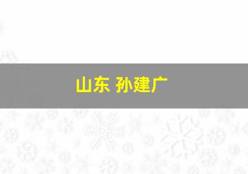 山东 孙建广